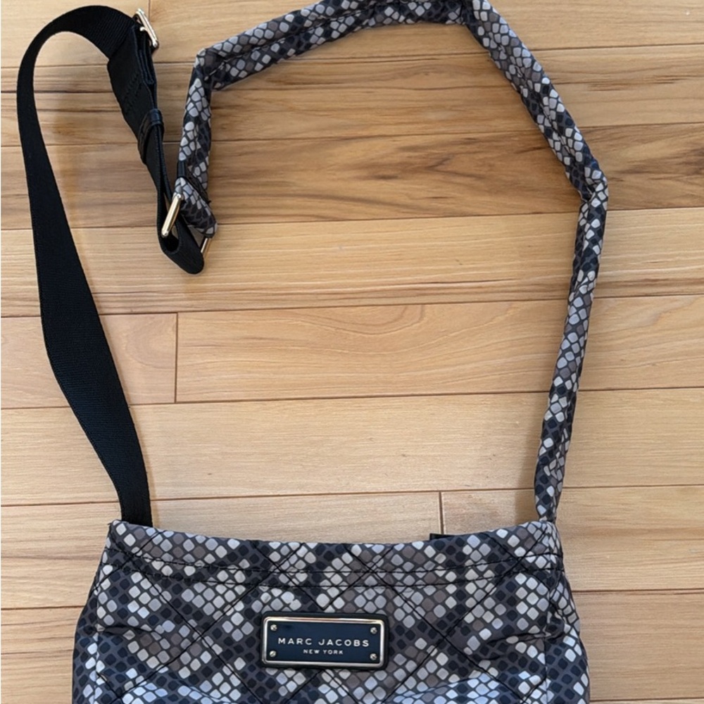 Marc Jacobs Black and Gray Crossbody Bag